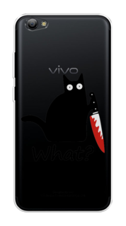 Чехол на Vivo Y65 "Котик с ножом" Case Place