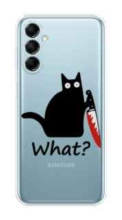 Чехол на Samsung Galaxy M14 5G "Котик с ножом" Case Place