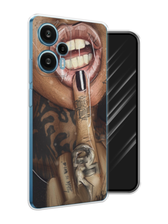 Чехол Awog на Xiaomi Redmi Note 12 Turbo "Девушка с татуировками"