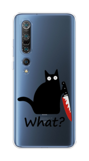 Чехол на Xiaomi Mi 10 Pro "Котик с ножом" Case Place