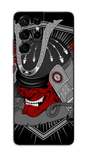 Чехол на Samsung Galaxy S21 Ultra Красная маска самурая Case Place