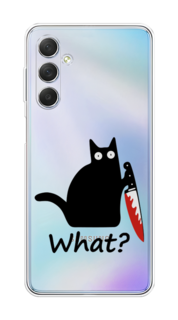 Чехол на Samsung Galaxy M54 "Котик с ножом" Case Place