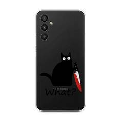 Чехол на Samsung Galaxy A34 5G Котик с ножом Case Place