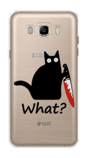 Чехол на Samsung Galaxy J7 2016 "Котик с ножом" Case Place