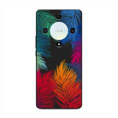 Чехол Awog на Honor X9A "Рамка из перьев"