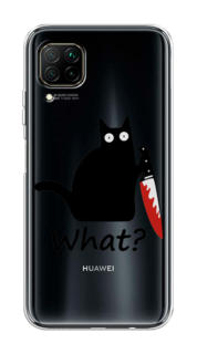 Чехол на Huawei P40 Lite "Котик с ножом" Case Place