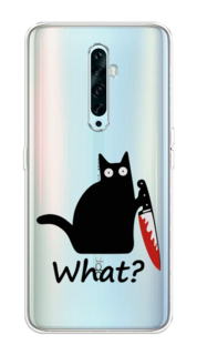 Чехол на Oppo Reno 2Z "Котик с ножом" Case Place