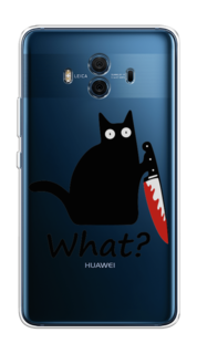 Чехол на Huawei Mate 10 "Котик с ножом" Case Place