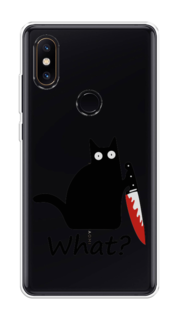 Чехол на Xiaomi Mi Mix 2S "Котик с ножом" Case Place