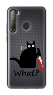Чехол на HTC Desire 20 Pro "Котик с ножом" Case Place