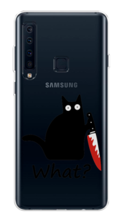 Чехол на Samsung Galaxy A9 2018 "Котик с ножом" Case Place