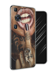 Чехол Awog на Huawei P60/P60 Pro "Девушка с татуировками"