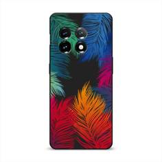 Чехол Awog на OnePlus 11 "Рамка из перьев"