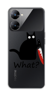 Чехол на Realme V30 5G/V30T 5G "Котик с ножом" Case Place