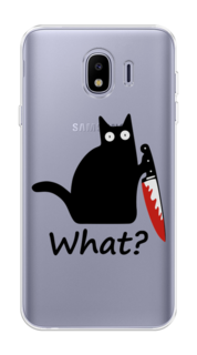 Чехол на Samsung Galaxy J4 "Котик с ножом" Case Place