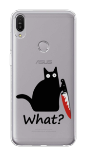 Чехол на Asus ZenFone Max Pro ZB602KL "Котик с ножом" Case Place
