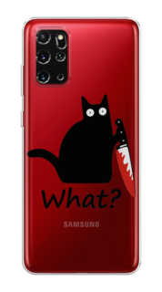 Чехол на Samsung Galaxy S20 Plus "Котик с ножом" Case Place
