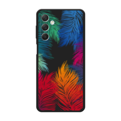 Чехол Awog на Samsung Galaxy M54 "Рамка из перьев"