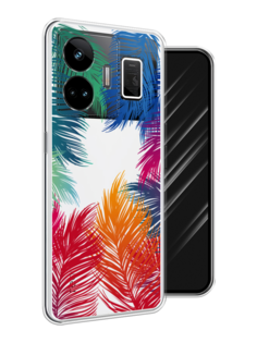 Чехол Awog на Realme GT Neo 5 5G/GT 3 "Рамка из перьев"