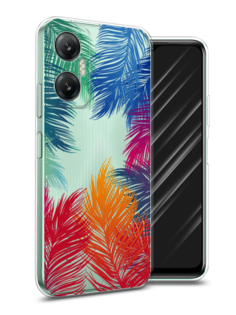 Чехол Awog на Infinix HOT 20 5G "Рамка из перьев"