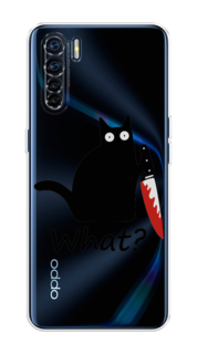 Чехол на Oppo A91/Reno 3 "Котик с ножом" Case Place