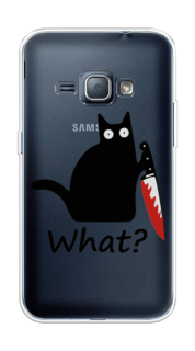 Чехол на Samsung Galaxy J1 2016 "Котик с ножом" Case Place