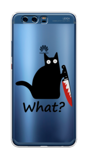 Чехол на Huawei P10 Plus "Котик с ножом" Case Place