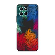 Чехол Awog на Honor X6/X6s "Рамка из перьев"