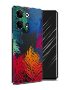 Чехол Awog на Oppo Reno 9 "Рамка из перьев"