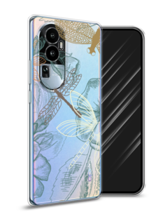 Чехол Awog на Oppo Reno 10 "Тени стрекоз"