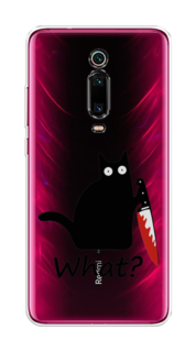 Чехол на Xiaomi Mi 9T"Котик с ножом" Case Place