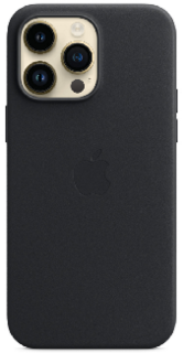Чехол Apple iPhone 14 Pro Leather Case with MagSafe Midnight (MPPG3)