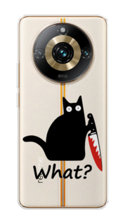 Чехол на Realme 11 "Котик с ножом" Case Place