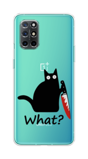 Чехол на OnePlus 8T "Котик с ножом" Case Place