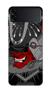 Чехол на Samsung Galaxy Z Flip 3 "Красная маска самурая" Case Place