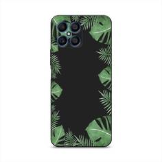 Чехол Awog на Honor X8 "Листья папоротника рамка"