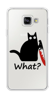 Чехол на Samsung Galaxy A3 2016 "Котик с ножом" Case Place