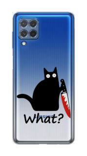 Чехол на Samsung Galaxy M62 "Котик с ножом" Case Place