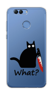 Чехол на Huawei Nova 2 "Котик с ножом" Case Place