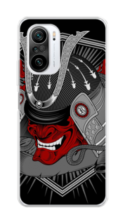 Чехол на Xiaomi Redmi K40 "Красная маска самурая" Case Place