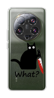 Чехол на Xiaomi 13 ultra "Котик с ножом" Case Place