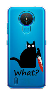 Чехол на Nokia 1.4 "Котик с ножом" Case Place