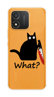 Чехол на Honor X5 "Котик с ножом" Case Place