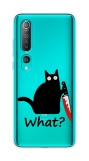 Чехол на Xiaomi Mi10/Mi10 Pro "Котик с ножом" Case Place