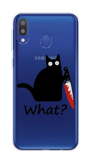 Чехол на Samsung Galaxy M20 "Котик с ножом" Case Place