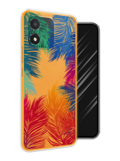 Чехол Awog на Honor X5 "Рамка из перьев"