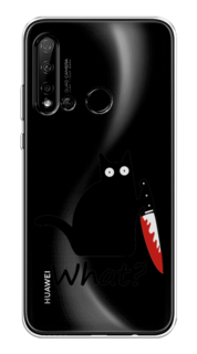 Чехол на Huawei P20 Lite 2019 "Котик с ножом" Case Place