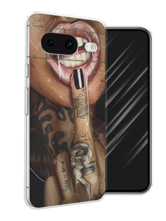 Чехол Awog на Google Pixel 8 "Девушка с татуировками"