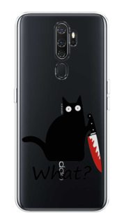 Чехол на Oppo A5 "Котик с ножом" Case Place