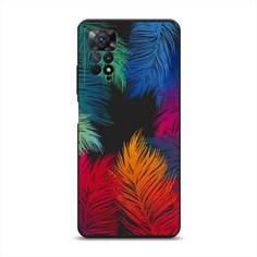 Чехол Awog на Xiaomi Redmi Note 11 Pro/11 Pro 5G/11E Pro "Рамка из перьев"